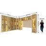 Modulado com 14 Portas 392cm X 240cm 100% Mdf Mod 007 Innova - 5