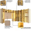 Ver imagem 7 de Modulado com 14 Portas 392cm x 240cm 100% MDF Mod 007 Innova Bege/Off White