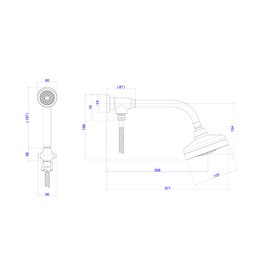 Kit Chuveiro Acqua Plus Cr 1990 C Std Kit - Deca Deca Metais - 4