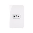 Ver imagem 1 de Tomada Margirius B3 2p+t 20a com Placa 4x2 Branca