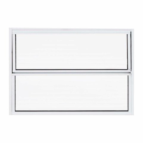 Janela Basculante 2 Folhas 60x40cm Alumínio Liso Quality