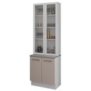 Ver imagem 3 de Kit Balcão + Cristaleira 70cm Branco/crema Agata Madesa 01