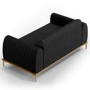 Ver imagem 5 de Sofá 180cm 3 Lugares Base Gold Molino D06 Linho D-465 Chumbo - Mpozenato