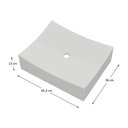 Ver imagem 2 de Cuba Sobrepor Banheiro 45,3x13x36cm Multimóveis Cr10151 Branco