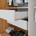 Ver imagem 6 de Guarda Roupa 2 Portas 2 Gavetas Panamá Salleto Cinamomo/off White