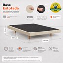 Ver imagem 4 de Cama Box Casal Osaka Flutuante Estilo Japonesa 138x188 Base Estofada Linho Bege - Desk Design