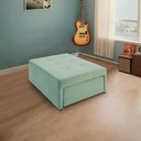 Ver imagem 4 de 4 em 1 Poltrona, Puff, Chaise e Cama Ares Verde Claro Estofama