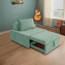 4 em 1 Poltrona, Puff, Chaise e Cama Ares Verde Claro Estofama - 5
