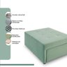 4 em 1 Poltrona, Puff, Chaise e Cama Ares Verde Claro Estofama - 8