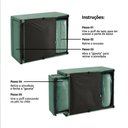 Ver imagem 7 de 4 em 1 Poltrona, Puff, Chaise e Cama Ares Verde Claro Estofama