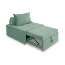 Ver imagem 1 de 4 em 1 Poltrona, Puff, Chaise e Cama Ares Verde Claro Estofama