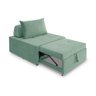 4 em 1 Poltrona, Puff, Chaise e Cama Ares Verde Claro Estofama - 1