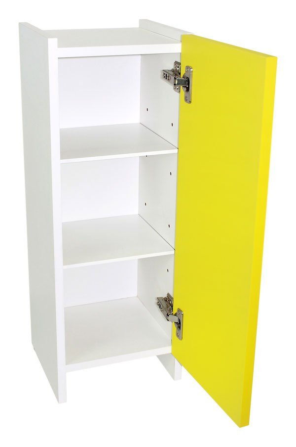 Mini Gabinete Armário Banheiro Pia Multiuso:amarelo - 2
