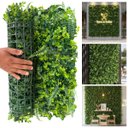 Ver imagem 3 de 1 Painel Jardim Vertical Artificial Samambaia Eucalipto Folhagem Verde Realista Cobertura Total 3d