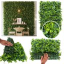 Ver imagem 4 de 1 Painel Jardim Vertical Artificial Samambaia Eucalipto Folhagem Verde Realista Cobertura Total 3d