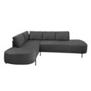 Ver imagem 2 de Sofá de Canto Orgânico 4 Lugares 265cm Base de Ferro Chaise Esquerda Luna Yescasa