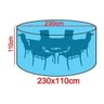 Capa Impermeável para Mesa Redonda 230x110cm Bagun - 2