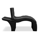 Ver imagem 2 de Maca Estética Luxo Reclinável em Capitonê Preto Profissional Bz Home Decor