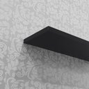 Ver imagem 4 de Prateleira em U 90x10cm Preta com Suporte Invisível