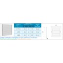 Ver imagem 2 de Grelha Fixa em Plástico Abs sem Colarinho Mod: S2525