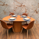 Ver imagem 7 de Mesa de Jantar Cone Organica 140x90 Modelar Moveis 4 Lugares