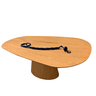 Mesa Oval organica em freijo 140x90 Modelar Moveis Mesa de Jantar Orgânica - 5