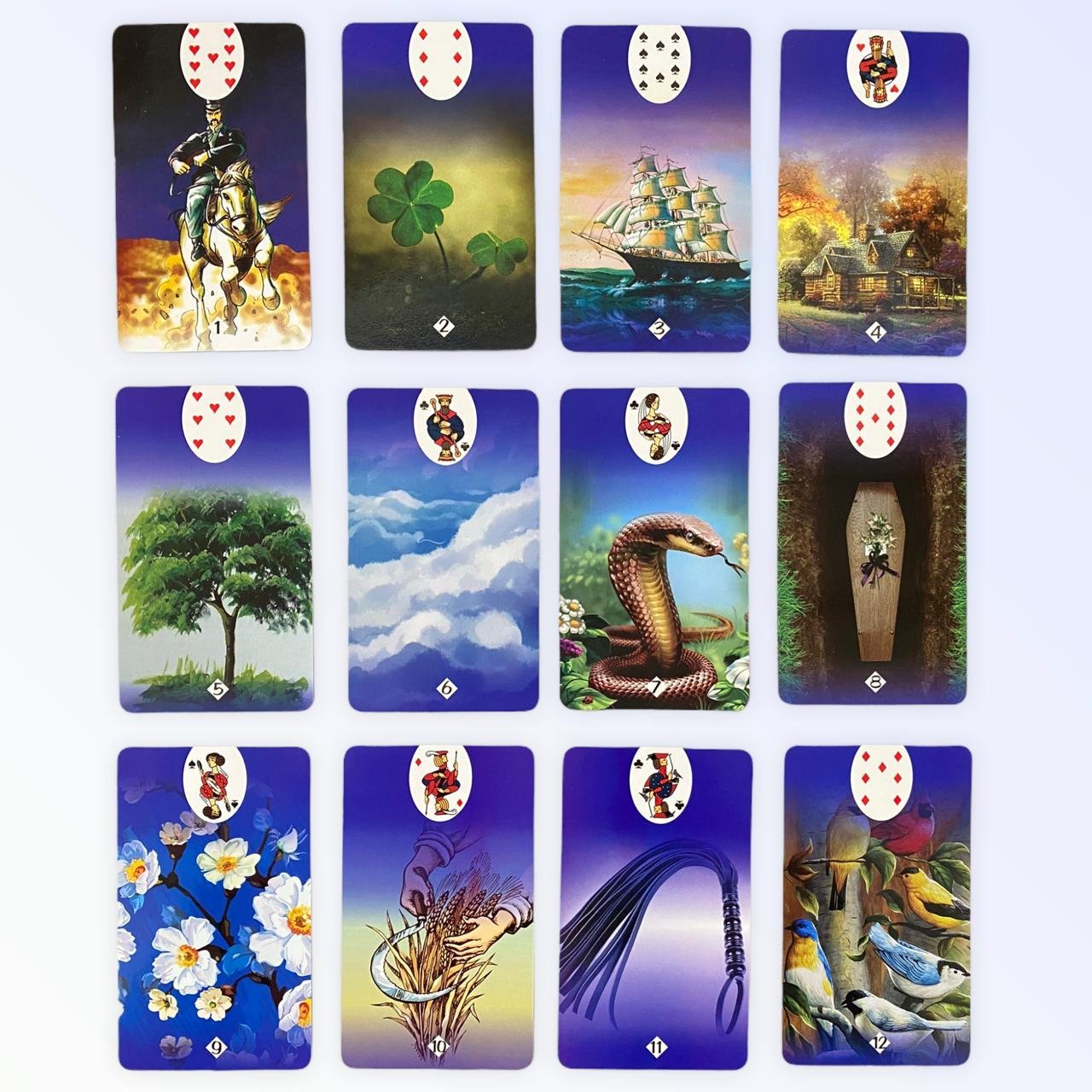 Baralho Tarot Cigana Santa Sara Kali 36 cartas plastificado com manual Mandala Esotérica