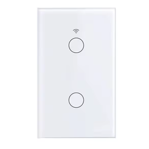 Smart Interruptor Inteligente Zigbee 2 Canais/teclas Touch Branco para Automação