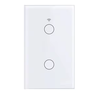 Smart Interruptor Inteligente Zigbee 2 Canais/teclas Touch Branco para Automação - 1