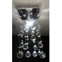 Ver imagem 1 de Lustre para Sala, Quarto, Hall, Sala de Jantar, Cozinha em Cristal K9 Base 14x14:60cm