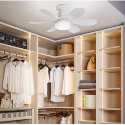 Luminaria Ventilador de Teto 30w Led Lâmpada E27 Controle Remoto Cor Branco - 3
