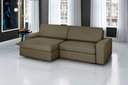 Ver imagem 4 de Sofá Retrátil e Reclinável 3 Lugares Veludo com Molas Cosmos 220cm Marrom
