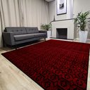Ver imagem 3 de Tapete Carpete Sala Quarto Elegante Geométrico 2,00 X 2,50 - Cor Vinho