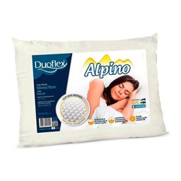 Travesseiro Espuma Aerada Alpino Al1100 C/ Capa de Algodão P/fronha (50x70) - Duoflex - 1