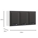 Ver imagem 7 de Cozinha Modulada 2 Peças Itatiaia Balcão 3 Portas e Armário Aéreo 3 Portas Aço New Premium