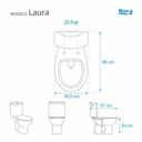 Ver imagem 5 de Assento Sanitário Poliéster para Louça Laura/victoria (roca) Aço (reb. Oculto) Branco