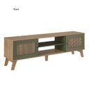 Ver imagem 3 de Conjunto Charlotte 180cm Retrô Tv 75" 4 Peças Carvalho / Menta