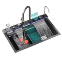 Ver imagem 1 de Cuba Gourmet Multifuncional Inteligente Aço Inox 304 Prata 75x46x22cm Kit Completo Domum