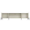 Ver imagem 4 de Rack e Painel Ripado 280cm com Prateleira Suspensa 100% Mdf Cor:luna com Dourado