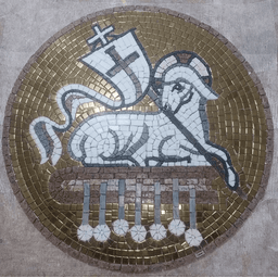 Símbolo Sacro I Cordeiro de Deus - Símbolo de Cristo Mosaico 150cm - 1