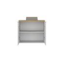 Ver imagem 4 de Gabinete de Banheiro com Cuba 75cm x 65cm Nature Branco/Carvalho