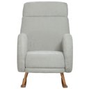 Ver imagem 5 de Poltrona de Amamentação com Balanço Base Milka Ternura D02 Linho Verde Claro C-47 - Lyam Decor