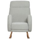 Ver imagem 3 de Poltrona de Amamentação com Balanço Base Milka Ternura D02 Linho Verde Claro C-47 - Lyam Decor
