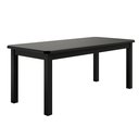 Ver imagem 1 de Mesa de Madeira Maciça Preto 200x88 para Cozinha Sala Jantar Sfa