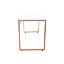 Ver imagem 3 de Mesa de Escritório Office Estilo Industrial Casavezi 120 Cm Branco com Cobre