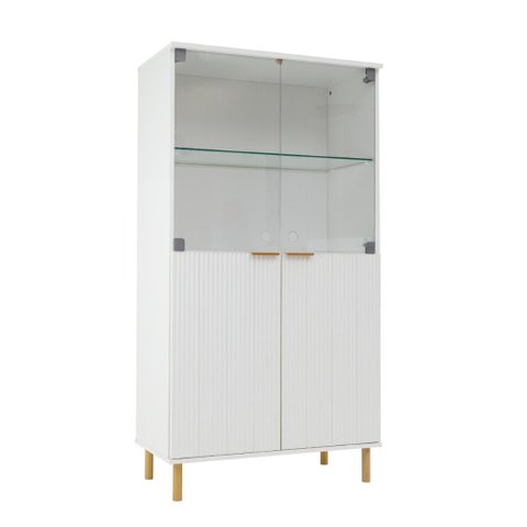 Cristaleira Ditália 4 Portas E-964 Cor:branco
