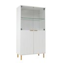 Ver imagem 1 de Cristaleira Ditália 4 Portas E-964 Cor:branco