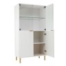 Cristaleira Ditália 4 Portas E-964 Cor:branco - 4