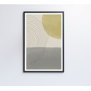 Ver mais imagens de Quadro Abstrato Circulo, Linhas e Retângulo - 120x80 Cm - Tecido Canvas