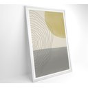 Ver imagem 2 de Quadro Abstrato Circulo, Linhas e Retângulo - 120x80 Cm - Tecido Canvas